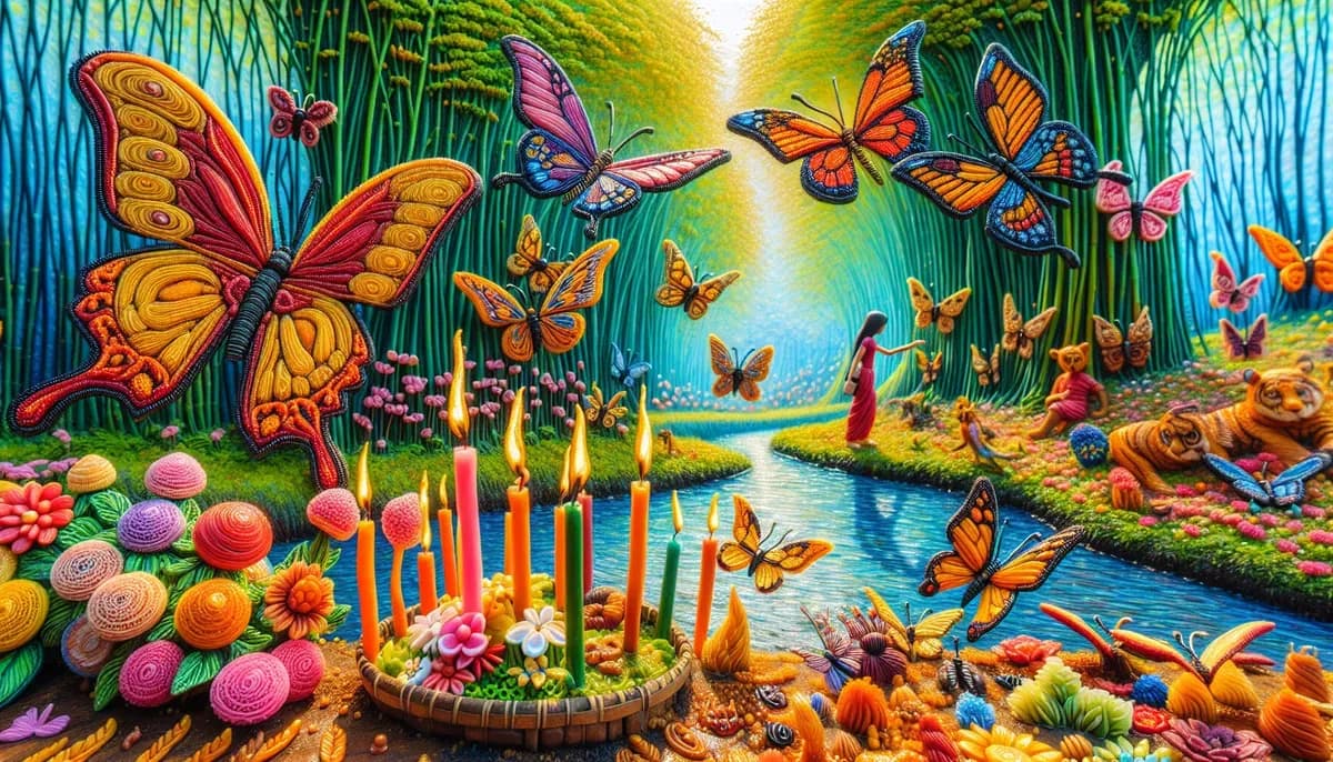 Butterfly Garden : Quand le Wax et les Perles Racontent une Histoire